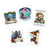 Multi-Design Greeting Cards (5-Pack) - Subtle Blue M